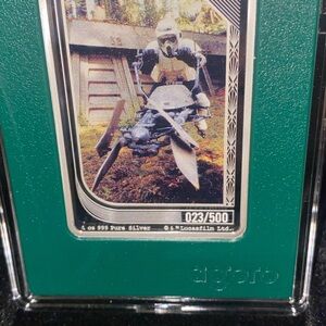 2025 Agoro Star Wars Mint Trading Coins Emerald 74-Z Speeder Bike  023/500